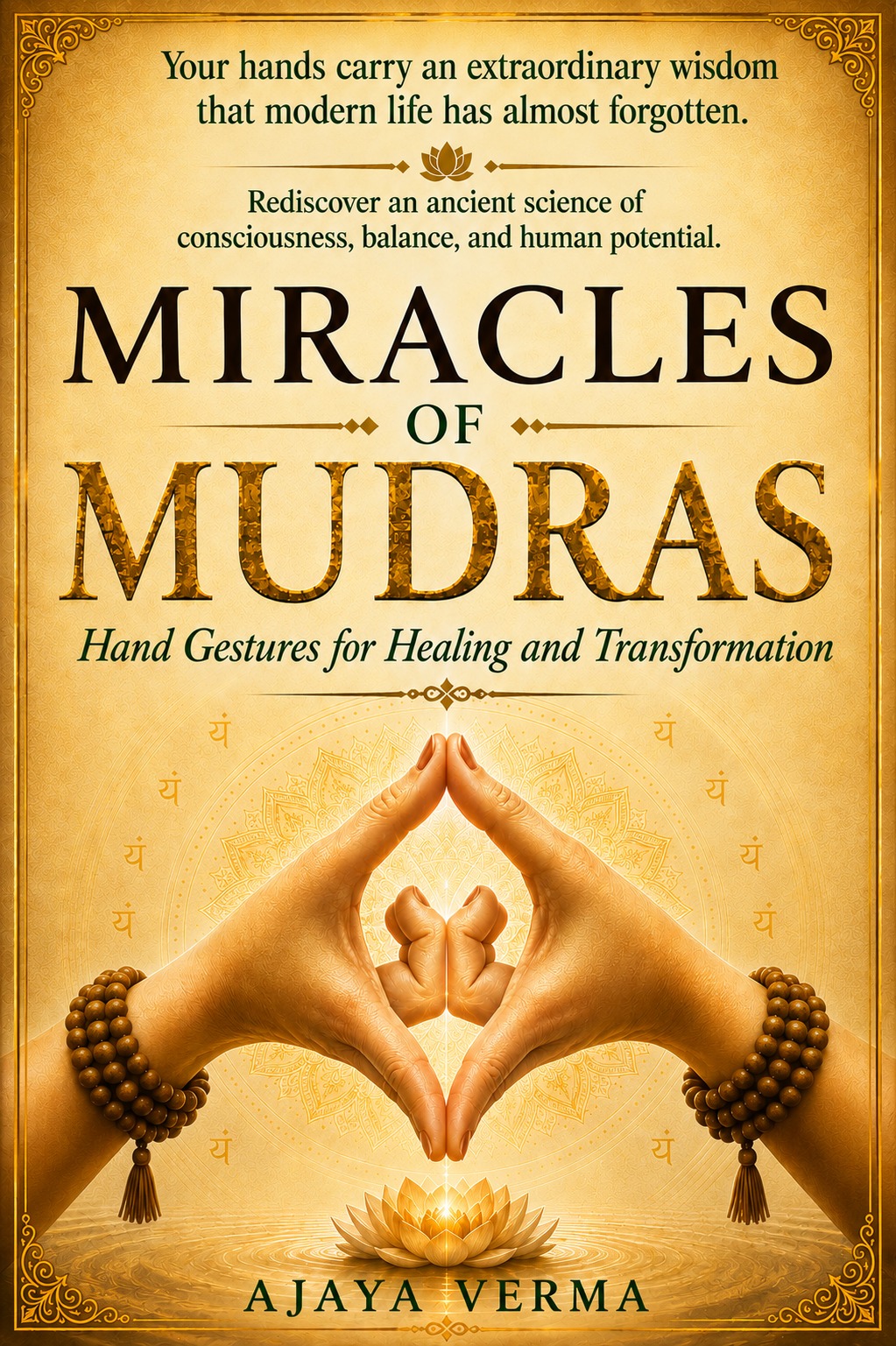 Miracles of Mudras by Ajaya Verma — book cover